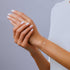 Round Lab-Grown Diamond Pavé Rhombus Bracelet in Rose Gold on a Model